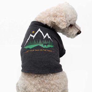Fetch The Sun Dog Shirt | Charcoal, Hiking Organic Cotton, with Snaps